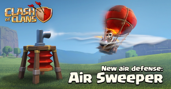 Clash of Clans' April update features the Air Sweeper, a new air defense unit